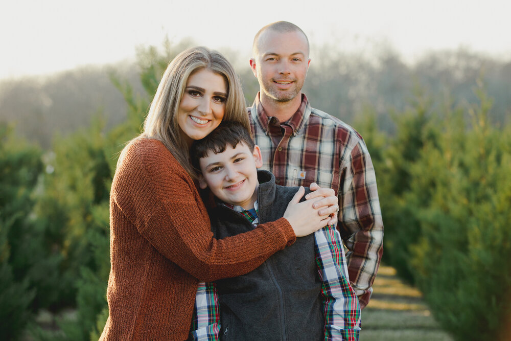 Fife Family Christmas Tree farm family pictures
