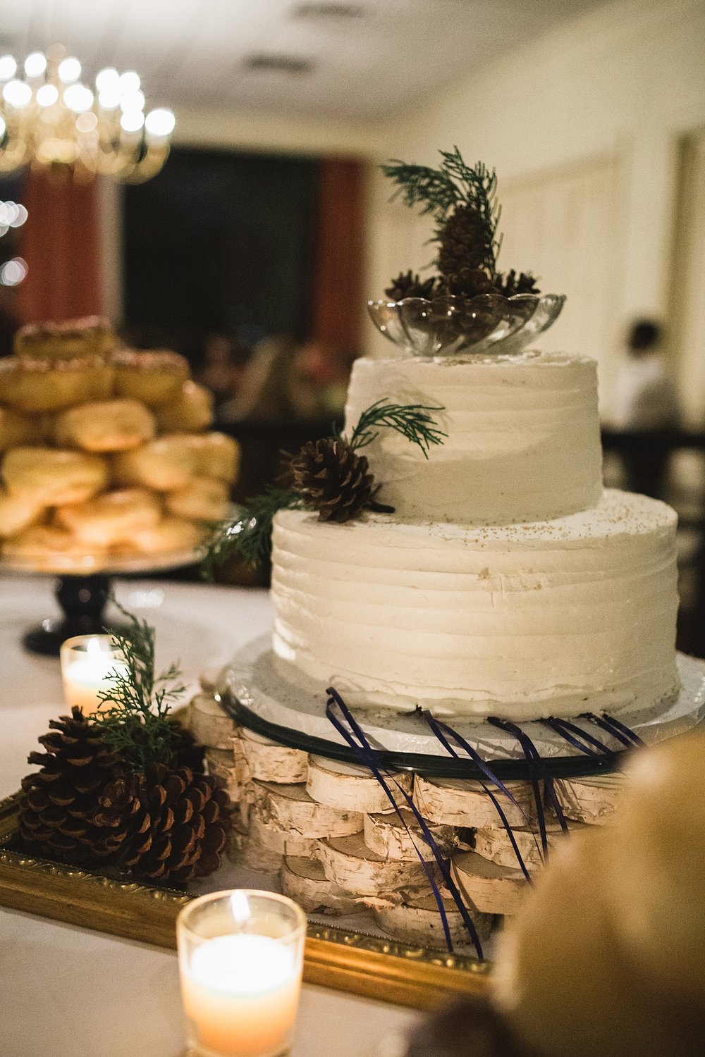 Rustic Winter Wedding Cake picture